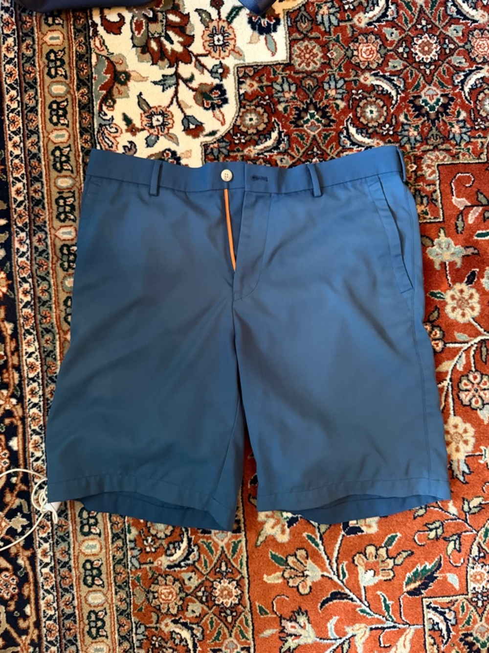 Peter Millar Slate Blue / Teal Performance Shorts